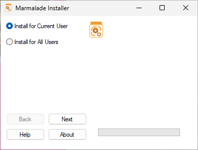 Windows Installer User Selection